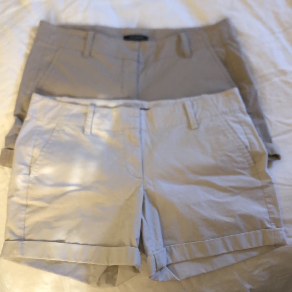 Two for one! Classic Ann Taylor flat front cuffed shorts like new!